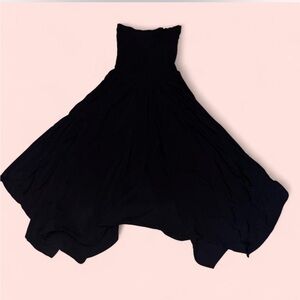 Elegant Black Strapless Dress